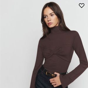 Reformation Zaire Knit Top